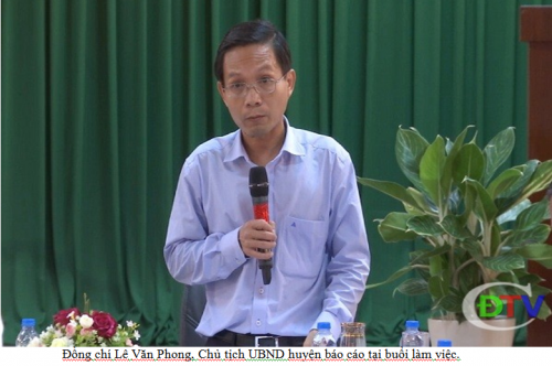 Chủ tịch UBND tỉnh làm việc với huyện Côn Đảo