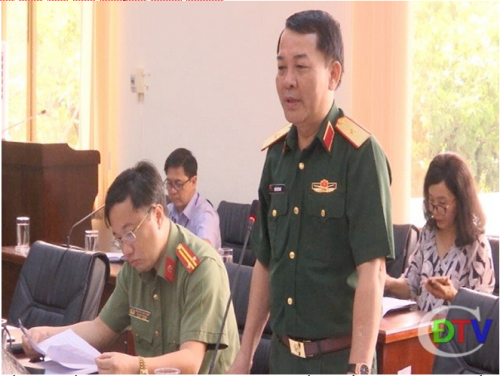 Ban Chỉ đạo công tác phòng, chống khủng bố huyện Côn Đảo tiếp Đoàn kiểm tra củaỦy ban ANHK dân dụng Quốc gia