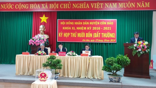 HĐND huyện Côn Đảo tổ chức kỳ tổ chức kỳ họp thứ 14 (bất thường).