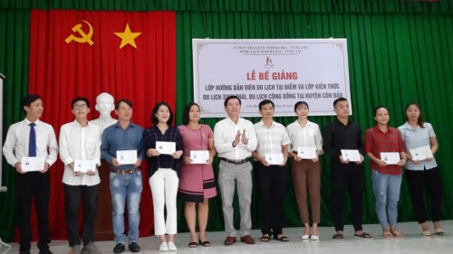 Closing of professional tourism training classes