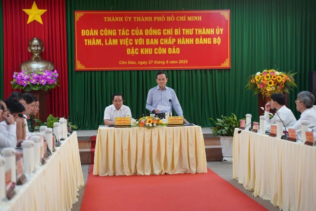 Bí thư thành ủy TP Hồ Chí Minh chỉ đạo xây dựng Côn Đảo...