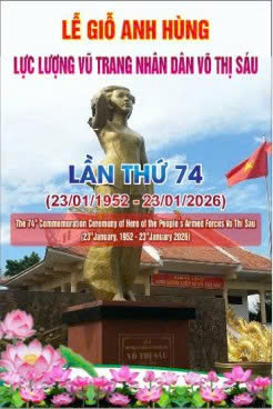 Đặc khu Côn Đảo long trọng tổ chức Lễ giỗ Anh hùng lực lượng vũ trang nhân dân Võ Thị Sáu lần thứ 74 (23/01/1952 - 23/01/2026)