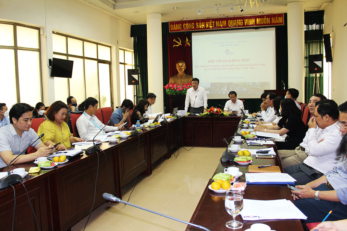 Tổng cục Du lịch tổ chức hội thảo "Xây dựng môi trường văn hóa gắn với phát triển bền vững tại các điểm du lịch cộng đồng ở Việt Nam"