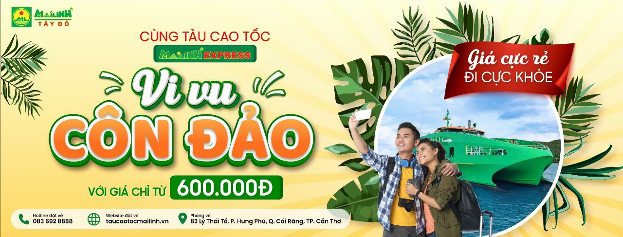 Điều chỉnh giá vé Tàu cao tốc Mai Linh Express tuyến Cần Thơ - Côn Đảo và ngược lại