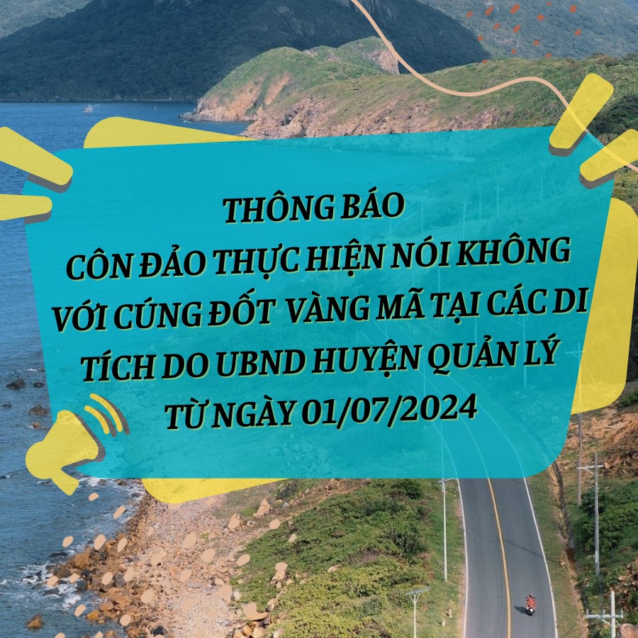 Côn Đảo Nói không với hoạt động cúng đốt hàng mã tại các di tích