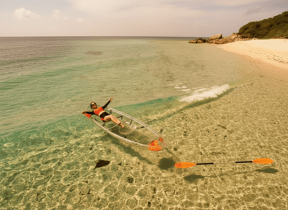 cheo thuyen kayak con dao